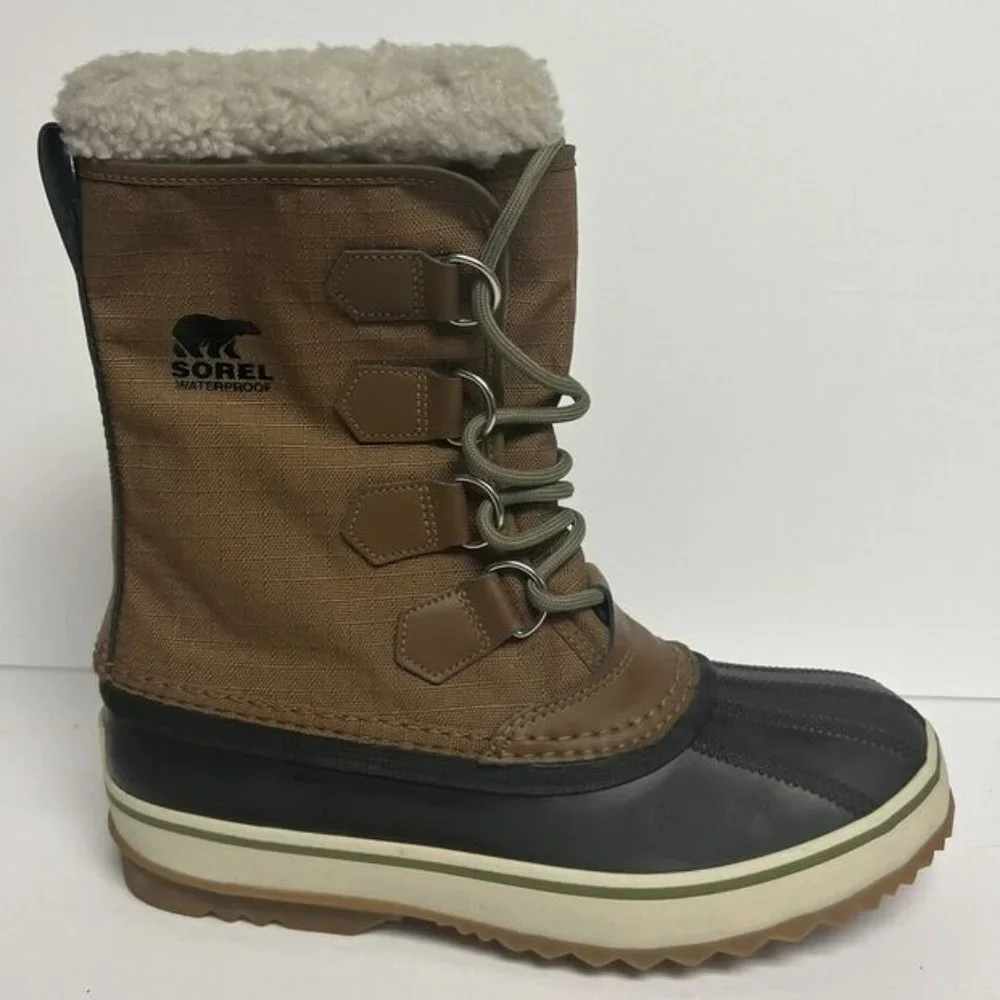 Sorel Men's 1964 Pac Nylon Waterproof Boots Brown, Size 7 M